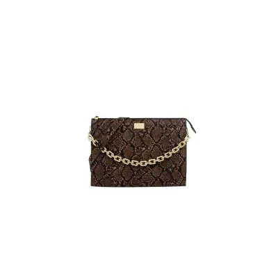 IDEAL OF SWEDEN, 13“ računalniški rokav Leia Snake Design z vrvico, Rjava