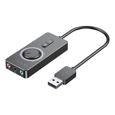 VENTION ZUNANJA ZVOČNA KARTICA USB 2.0 ZA WINDOWS MAC BREZ GONILNIKA