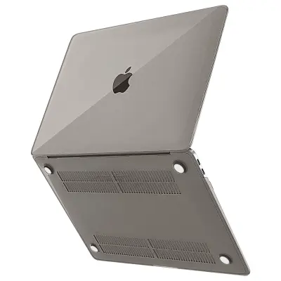 Trda integrirana zaščitna torbica, prozorna zasnova - siva str. MacBook Air 13 2020/2019/2018