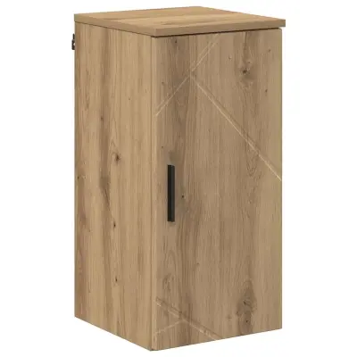 vidaXL Kopalniška omarica z vrati artisan hrast 30 x 31,5 x 61 cm