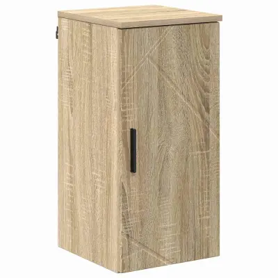 vidaXL Kopalniška omarica z vrati sonoma hrast 30 x 31,5 x 61 cm