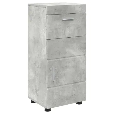 vidaXL Kopalniška omarica TULUM Betonsko siva 37 x 31.5 x 82 cm