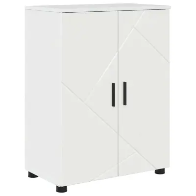 vidaXL Kopalniška omarica Bela z visokim sijajem 60 x 35 x 80 cm