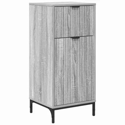 vidaXL Kopalniška omarica s predalom Siva sonoma 39.5 x 36 x 88 cm