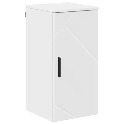 vidaXL Kopalniška omarica Bela z visokim sijajem 30 x 31,5 x 61 cm