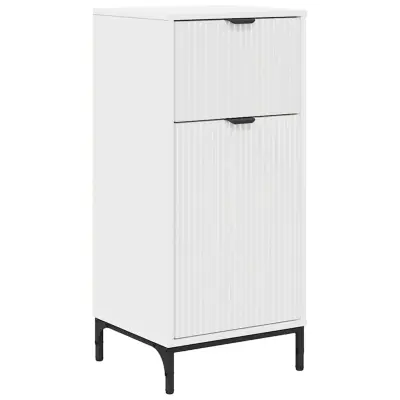 vidaXL Kopalniška omarica Bela 39.5 x 36 x 88 cm Konstruiran les