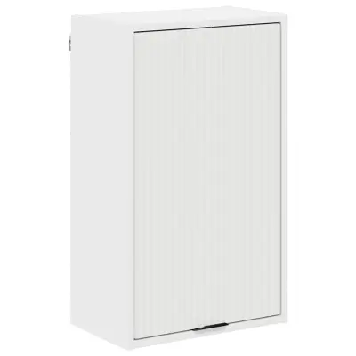 vidaXL Kopalniška omarica Bela 39 x 23.5 x 65 cm Konstruiran les