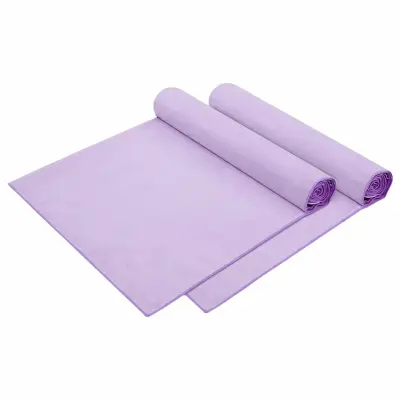 vidaXL Brisače za ležalnik 2 pcs Vijolična 210 x 75 cm