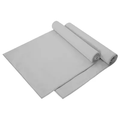 vidaXL Športne brisače 2 pcs Siva 140 x 70 cm Poliester in poliamid