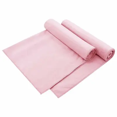 vidaXL Zunanje brisače za stole 2 pcs Roza 130 x 60 cm