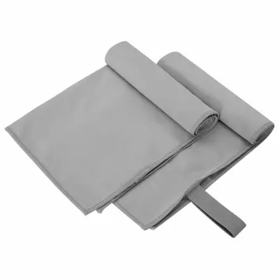 vidaXL Športne brisače 2 pcs Temno siva 50 x 30 cm