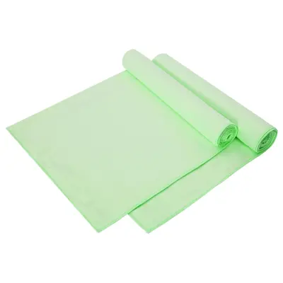 vidaXL Športne brisače 2 pcs Zelena 140 x 70 cm Poliester in poliamid