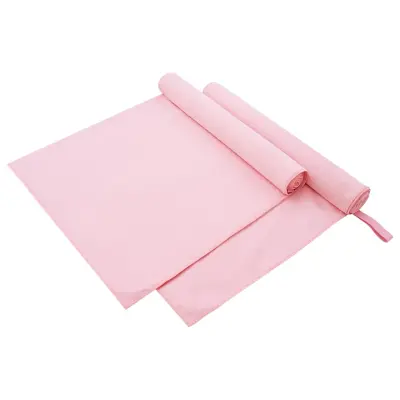 vidaXL Športne brisače 2 pcs Roza 180 x 90 cm Poliester in poliamid