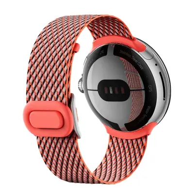 Google, Pletena zapestnica za uro Pixel One Size, Koralna