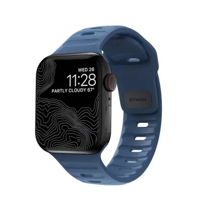 Nomad, Pas za uro Apple Watch 38/40/41/42 mm športni trak, Modra