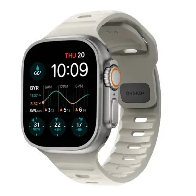 Nomad, Športni trak za Apple Watch 44/45/46/49 mm, Siva