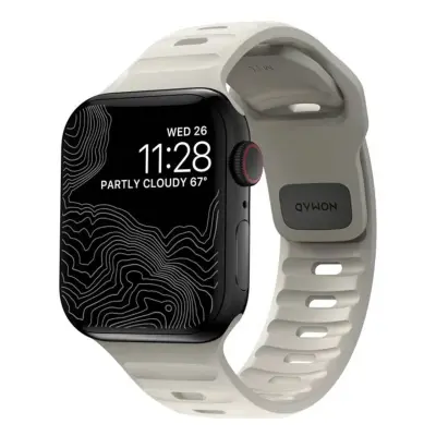 Nomad, Športni trak za Apple Watch 38/40/41/42 mm športni trak, Siva