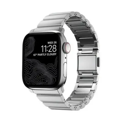 Nomad, Paš?ek Acer za Apple Watch 6-9 in SE 38-40-41mm, Srebrna