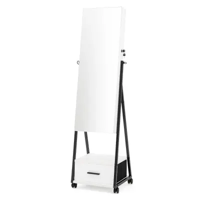 Omarica za nakit z ogledalom za ličenje Stranišče 42 x 38 x 157 cm