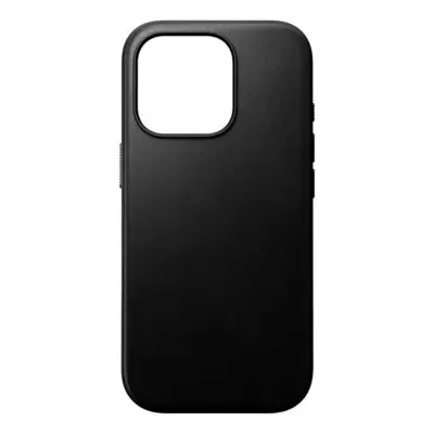 Nomad, Ohišje za iPhone 16 Pro združljivo z MagSafe Anti-Shock v usnju, Črna