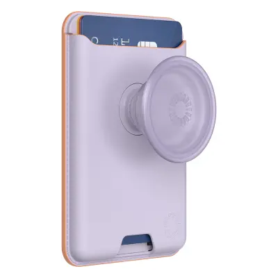 PopSockets, MagSafe PopWallet Card Case s stojalom PopGrip in Selfie, Lavanda