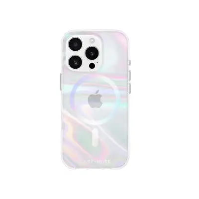 CASE MATE, Ohišje za Apple iPhone 16 Pro MagSafe Model Soap Bubble Iridescent, Večbarvno