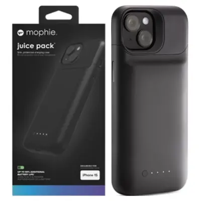 OVITEK ZAGG MOPHIE JUICE PACK ZA IPHONE 15 Z VGRAJENIM POWERBANK 2400