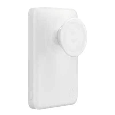 PopSockets, Magnetna brezžična napajalna banka MagSafe 5000mAh PowerPack, Bela