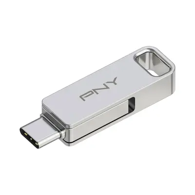 PNY, Ključ USB-A 3.2/USB-C Duo Link 128 GB USB OTG 2 v 1, Srebrna