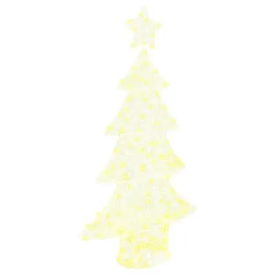 vidaXL Božično drevo med 160 LED Toplo bela 150 cm Akril
