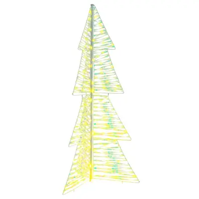 vidaXL Božično drevo med 160 LED Toplo bela 150 cm PET