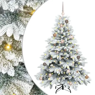 vidaXL Umestno božično drevo med 150 LED Zelena 150 cm PE in PVC