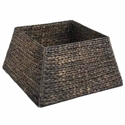 vidaXL Ovratnik za božično drevo Črna 50 x 50 x 25 cm Vodna hijacinta