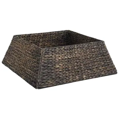vidaXL Ovratnik za božično drevo Črna 70 x 70 x 28 cm Vodna hijacinta