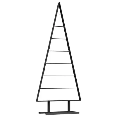vidaXL Kovinsko božično drevesce z stojalom Črna 150 cm Jeklo