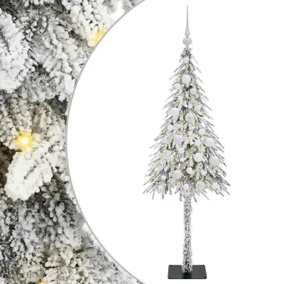 vidaXL Božično drevo med 150 LED z stojalom Bela 120 cm PE in jeklo