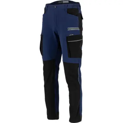 HLAČE,ELASTIČNE,TEMNO MODRO-ČRNE,"3XL", CE, LAHTI
