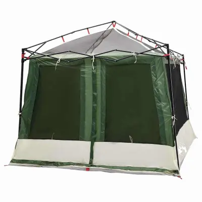 vidaXL Mrežna notranja tenda Zelena 291 x 291 cm