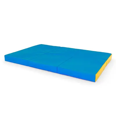 Gimnastična vzmetnica 150x100x10cm modra/rumena