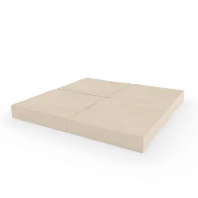 Vzmetnica za gimnastiko Comet 100x100x10, 4 kosi, beige