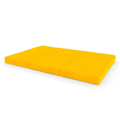 Tridelna rumena gimnastična vzmetnica 150x100x10