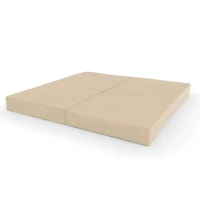 Gimnastična vzmetnica, 2-delna, 100x100x10 cm, bež