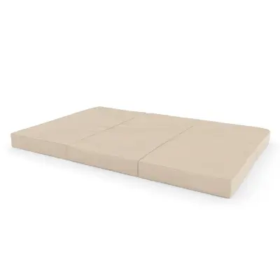 Gimnastična vzmetnica bež 150x100x10 cm tridelna
