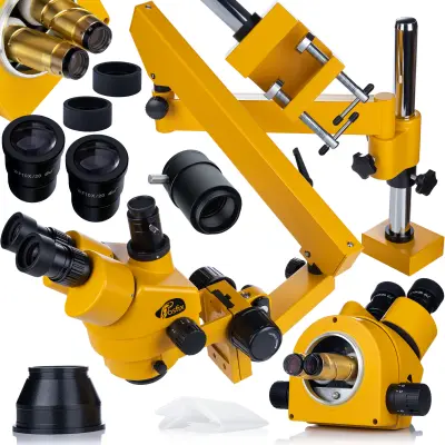 ROSFIX NEPTUNE PRO MSNP-T-WDMS3-O TRINOKULARNI MIKROSKOP – ZOOM 7–45X, GREENOUGH OPTIKA, 100 MM DELOVNA RAZDALJA | ZA ELEKTRONIKO IN LABORATORIJ