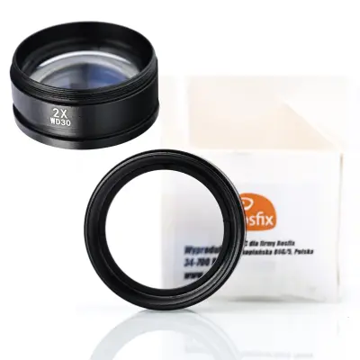 ROSFIX OBJEKTIV ZA STEREOSKOPSKI MIKROSKOP 2X – 48 MM NAVOJ, 30 MM DELOVNA RAZDALJA | VISOKA KAKOVOST