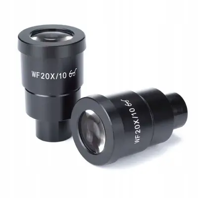 ROSFIX SET OKULAR WF20X/10 – BRIZGALNA GLAVA ZA MIKROSKOP, 20X POVEČAVA, 30 MM, STEKLO | ZA TRINO/BINO