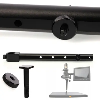 ROSFIX NOSILEC ZA ZASLON DIGITALNEGA MIKROSKOPA 280 MM – 360° NASTAVLJIV, Ø25 MM, 5 MONTAŽNIH TOČK