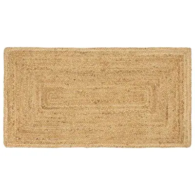 vidaXL Preproga Bež 60 x 110 cm Juta