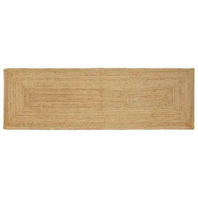 vidaXL Preproga Bež 80 x 300 cm Juta