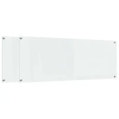 vidaXL Zaščita za kuhinjo 2 pcs Transparentno 110 x 40 cm